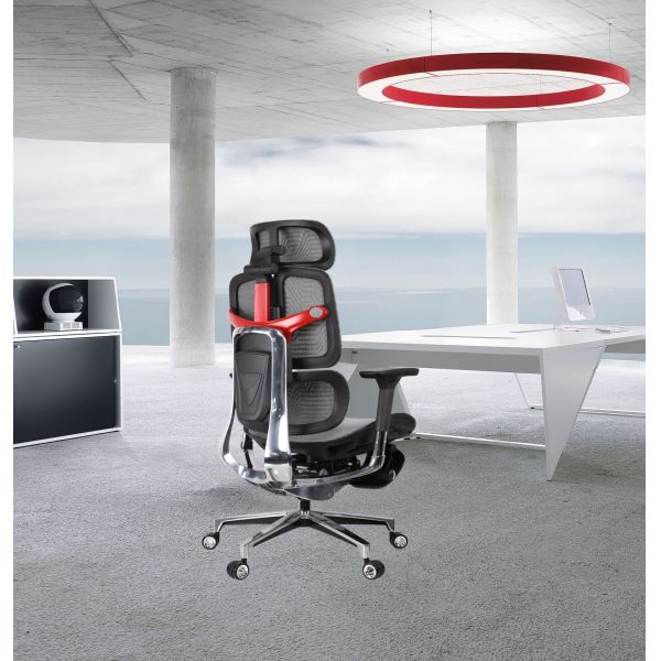 CEO Modern Mesh Footrest Office Chair Ergonomic High Back Adjustable