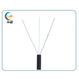 FTTH Drop Cable GJXH 2 Core Single Mode Fiber Optic Cable With Steel Wire