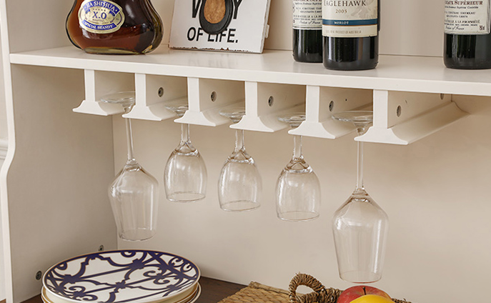 Mediterranean Concise style dining room furniture wood sideboard