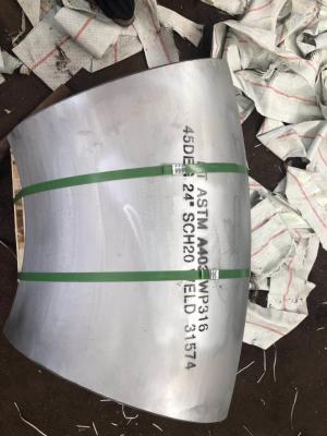 ELBOW 45DEG GR WP SS316 BW SCH 20 24 WELDED