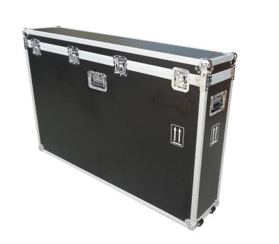 Custom Aluminum Road Case Black Equipment Flight Carrying Case With Wheels
