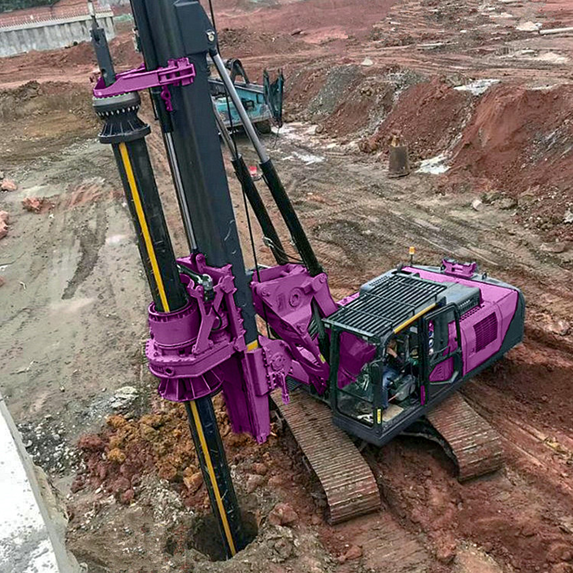 Rotary Pile Drilling Rig Machine Building Foundation Construction Equipment Crawler Drilling Rig