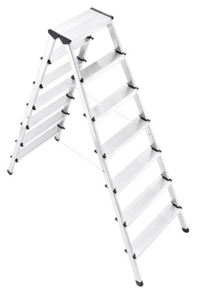 Convenient Aluminum Step Stool Safety Multi Use 2x7 Steps 5.8kg