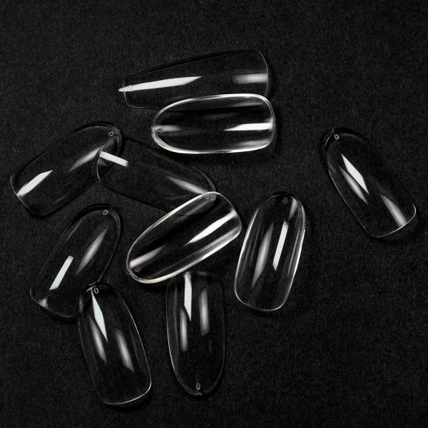 MSDS Certification Customized Accepted Designer Luxury 500Pcs Salon Fakenail False Long Ballet Virtual French Nail Tips