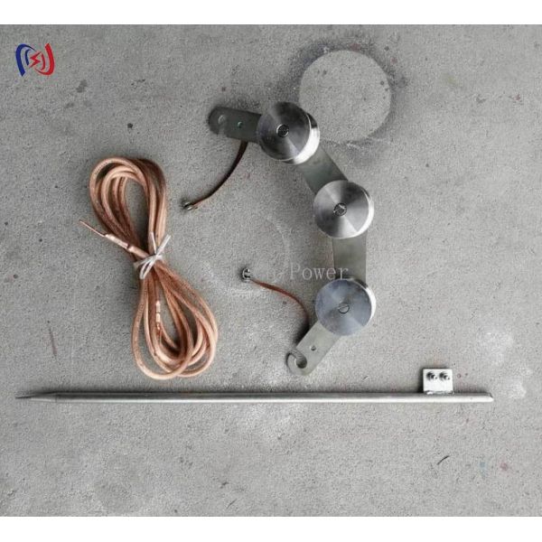 Bloque de puesta a tierra con gancho de alta corriente para mantenimiento de subestaciones