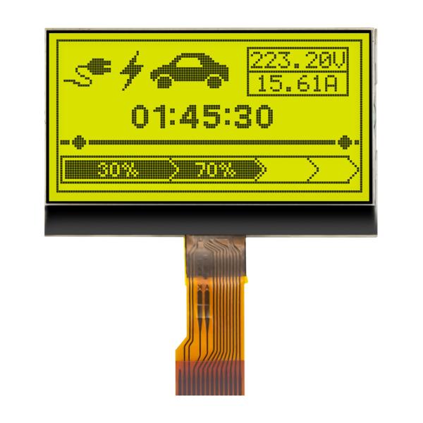 COG LCD Display 128x64 | 128*64 STN+ Yellow Green LCD 5.0V，Suitable for instrumentation