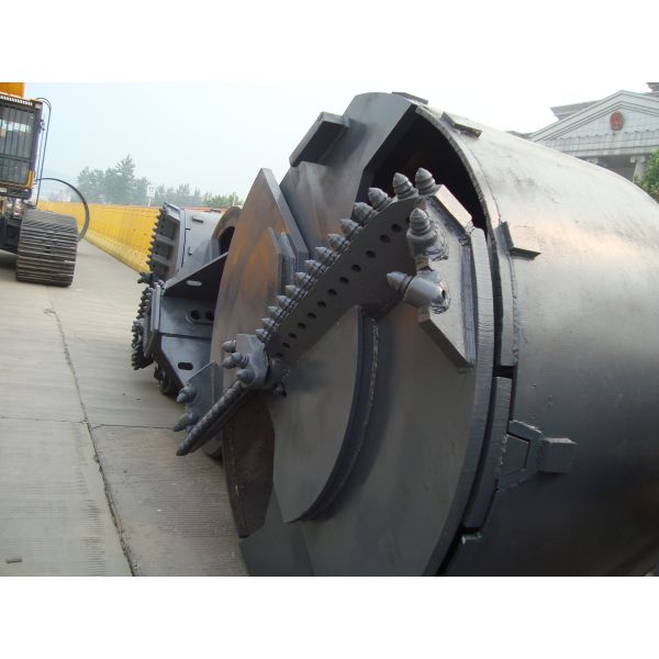 Dia 600mm Construction 6 Rock Teeth Drilling Bucket Rotary Drilling Rig Accessories