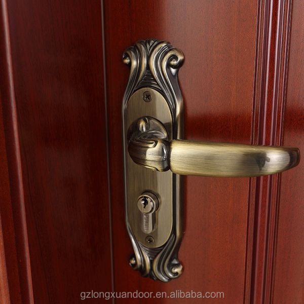 Bedroom Laminate Wood Door 2.1m Enviromental Friendly Oak Wooden Doors