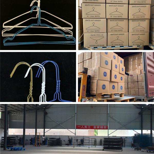 Heavy Coats Clothes Wire Hanger , Dry Cleaning Store Metal Clothes Hanger