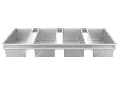 Bandeja aluminizada vitrificada 4 correias metálica 13 do naco do pão da bandeja do naco do Pullman de RK Bakeware China-Chicago x 4 x 4
