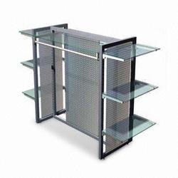 black wire hanging display rack