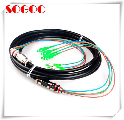 5G Waterproof Fiber Optic Cable With SC UPC Connector With Good Stability