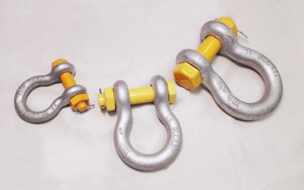 1-1/8” VONTADE grilhões largos do corpo de 9,5 toneladas com parafuso de segurança