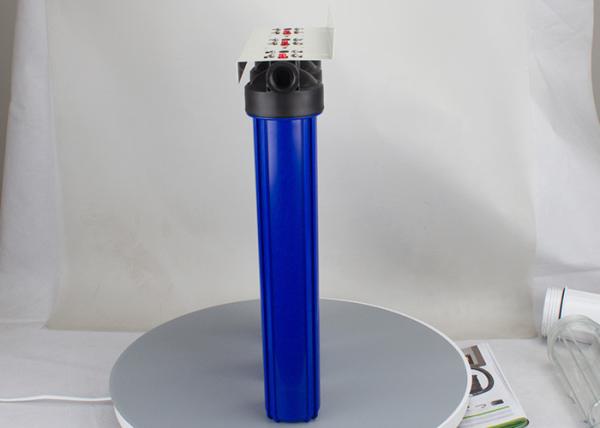 20'' slim triple sump blue polypropylene  water filter housings with 3/4 inch in/out port