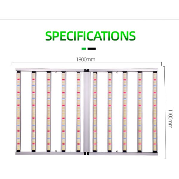 Best Sellers Foldable Full Spectrum LED Grow Light 1000W Dimmable Plant Growth Blue Red Lm281b for Indoor