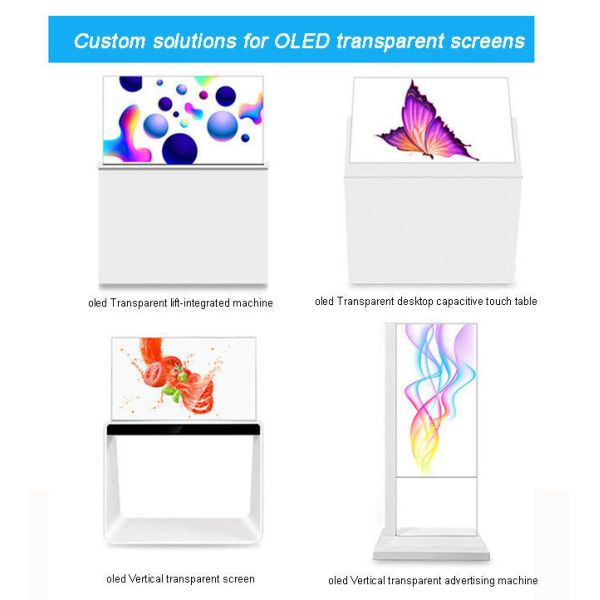 30 inch HD Interactive Transparent OLED Display Transparent Digital Signage