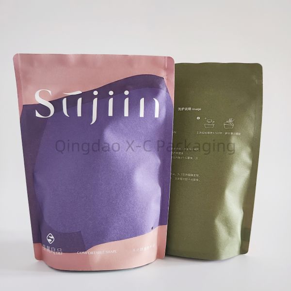 Customized Design Cotton Paper Carrier Bags Stand Up With Sturdy Handle