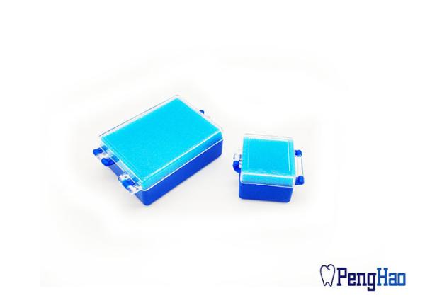 Square Plastic Tooth Box , Dental Lab Products With Sponge / Dental Retainer Case