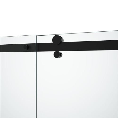 черный нержавеющий сползая 6mm закаленный стеклянный ливень Door1200X1950mm