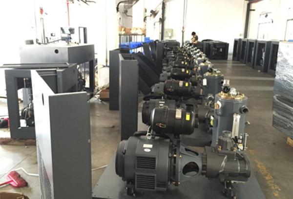 Compressor de ar de parafuso acionado por acoplagem de chapa, TUV, certificação ISO
