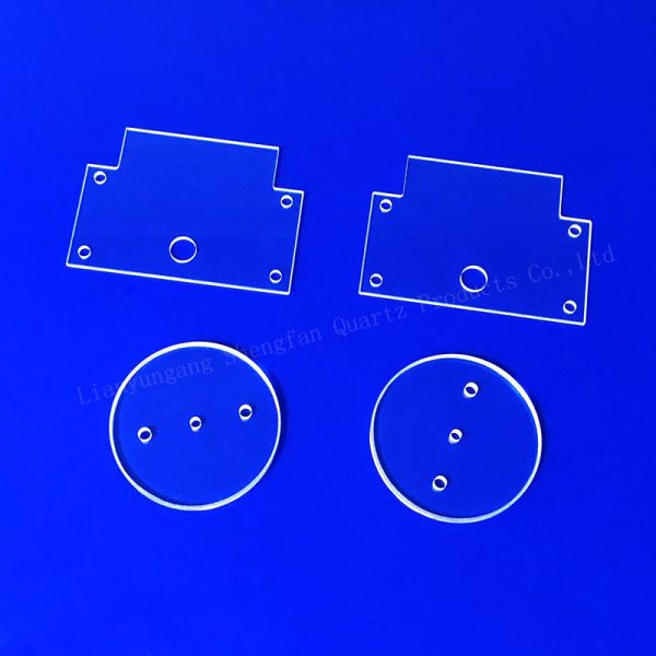 CNC Machining Of High Precision Fused Quartz Perforated Quartz Glass Sheets