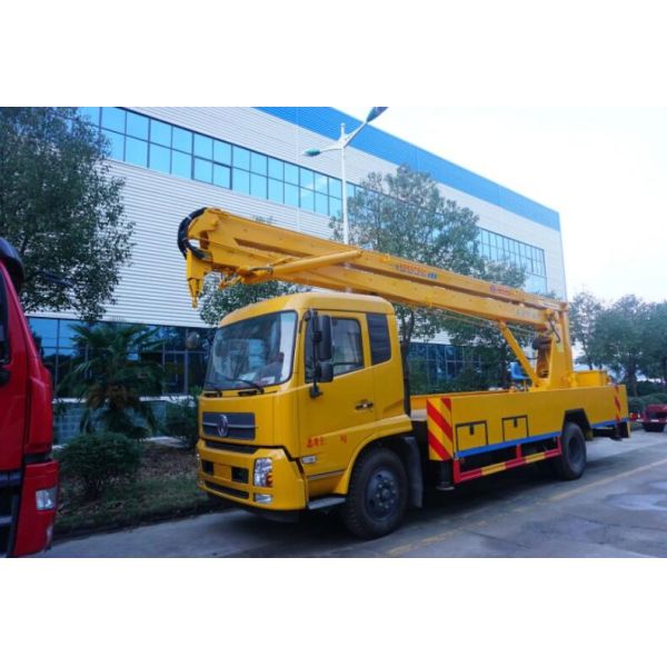 Dongfeng 4X2 Mounted Hydraulic 20 28 30 32 35 40 Meter Telescopic Folding Boom Lift Working Aerial Platform Work Bucket High-Altitude Operation Truck