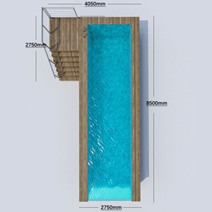 Плавательный бассейн, бассейн бассейна прозрачный стекловолокно мозаика акриловые панели с светодиодным освещением