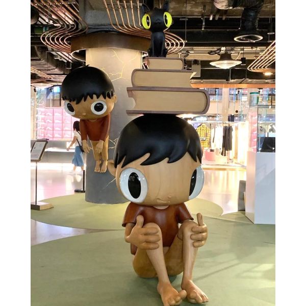 Aesthetic Appeal Art Wooden Doll , Wood Carving Sculpture Personal Collection