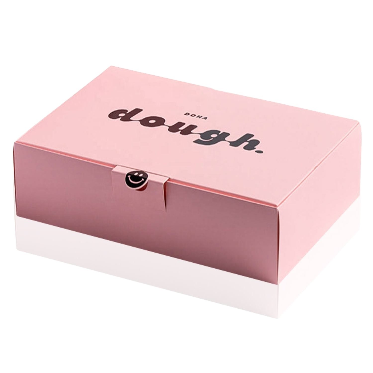 Biodegradable Cardboard Cake Baked Good Gift Boxes Biscuit Donut Food Packaging