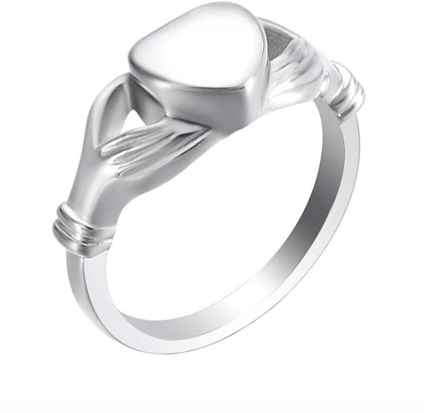 Unique Designs Heart-Shaped Openable Cremation Ash Urn Finger Ring for Women Jewelry