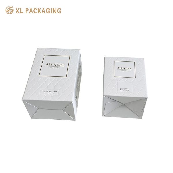 Custom Foldable Cosmetic Paper Box with Eco-friendly Cotton Art Card and Full-Surface Embossed Diamond Grid