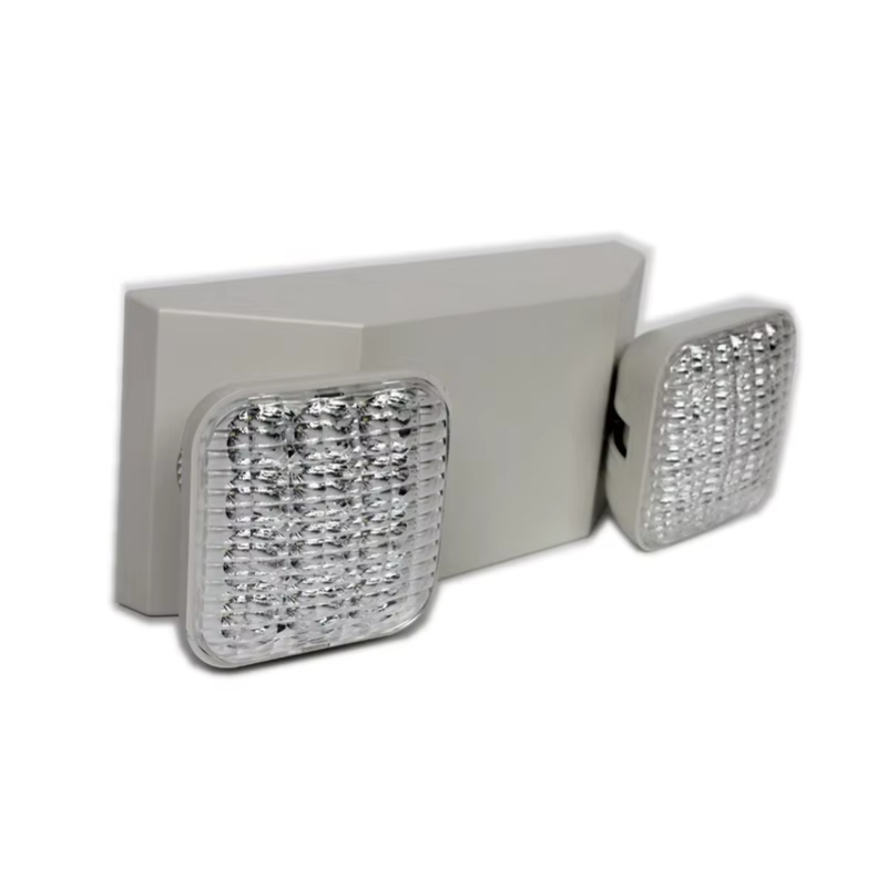 220V Emergency LED Charging Lamp Fire Protection Two Heads 6W IP30 Emergency Light