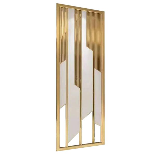 Stainless Marble Room Divider Screen Modern Partition For Living Room
