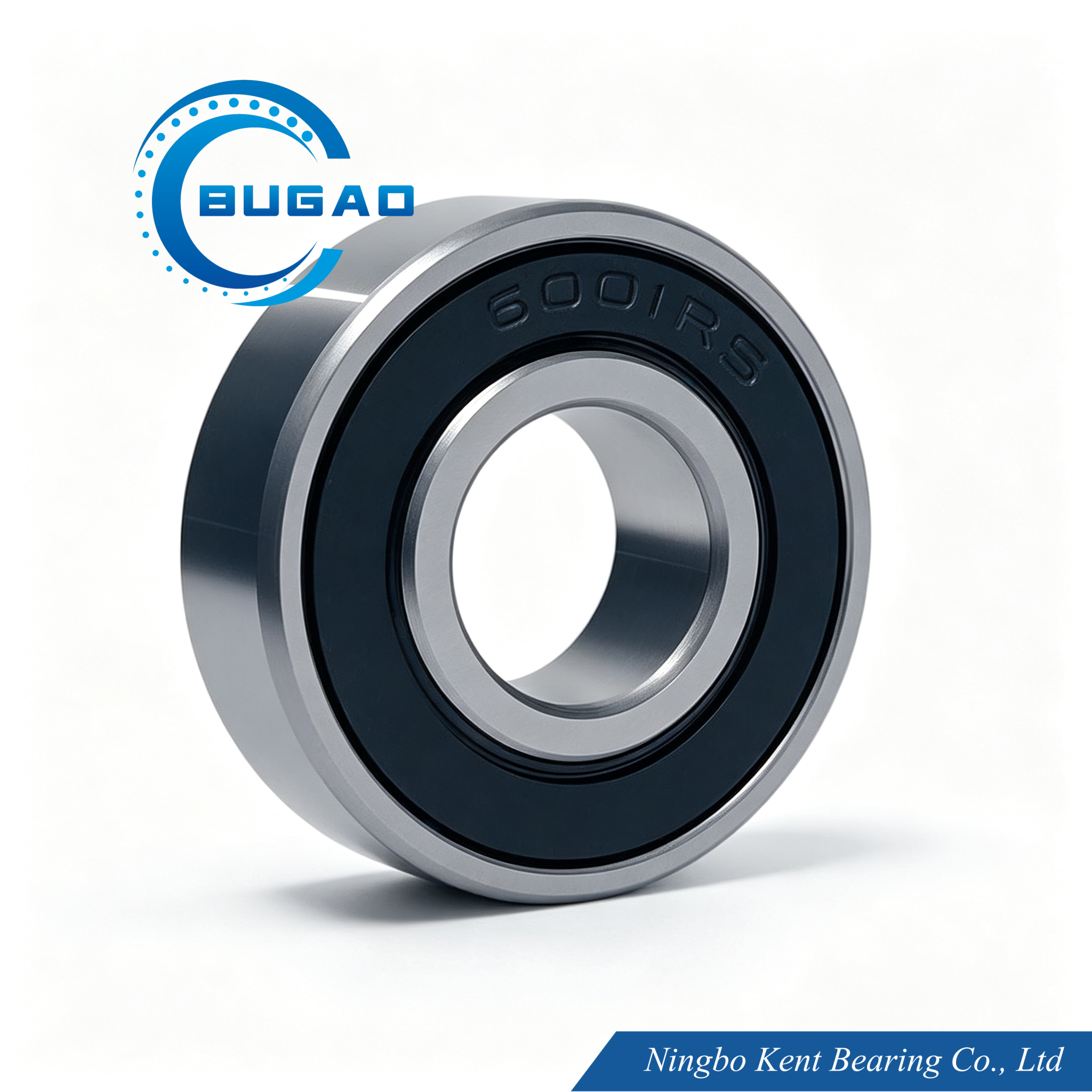 6001-RS Deep Groove Ball Bearing 12x28x8mm, Single Rubber Sealed, High Speed Low Noise Precision Bearing Steel for Household Appliances, Industrial Fans, Motors and Light Mechanical Equipment