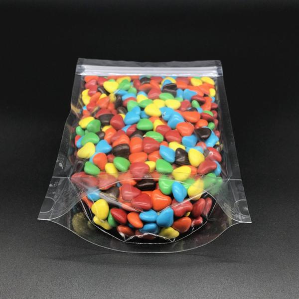 5.5 x 7.9 Inch Transparent Clear Stand Up Pouches Bag for Dry Fruit, Tea, Beans, Chili, Spices, Snack Food Packaging