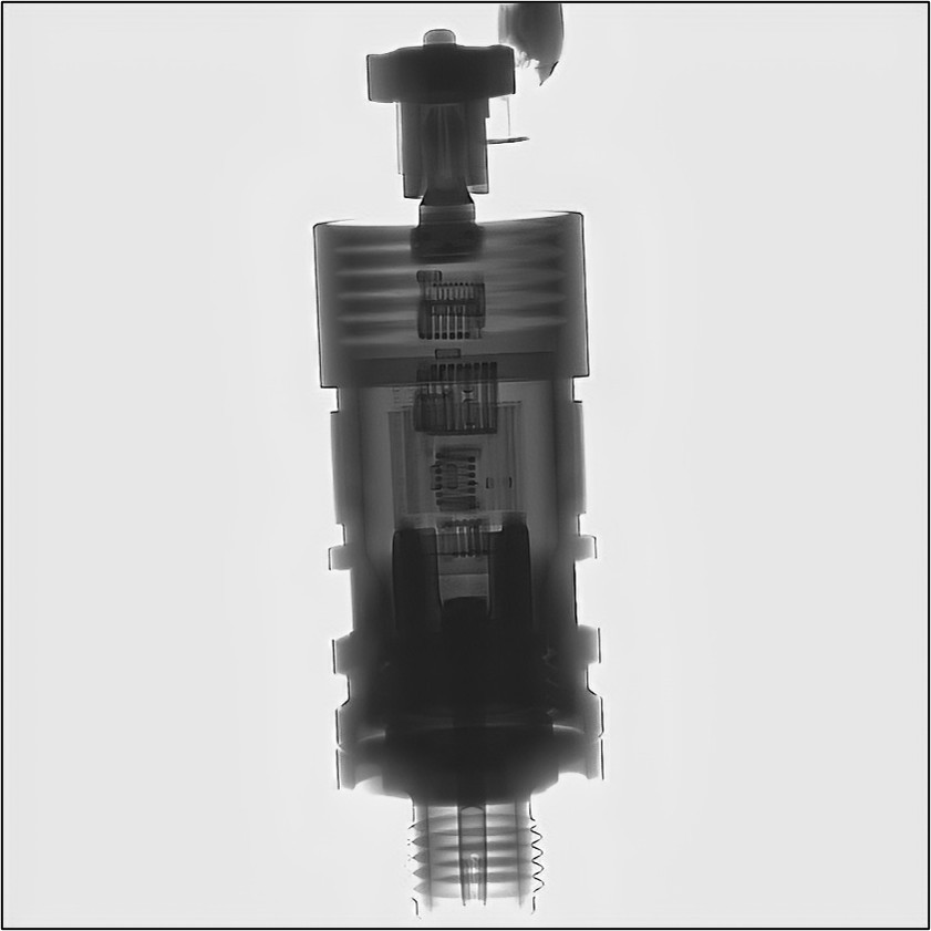 Super Resolution X-Ray Inspection Image on inspecting internal of Antenna with our Hot Sales Model AX7900