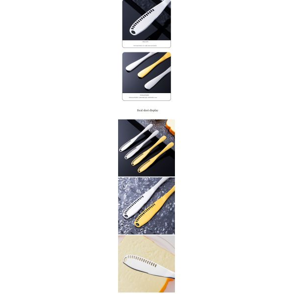 Stainless Steel Cheese Knife for Western Bread and Jam Elegant Butter Knife Cheese Tools