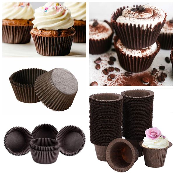 50gsm Heat Resistant Cupcake Liners Food Paper Coffee Baking Cup Paper
