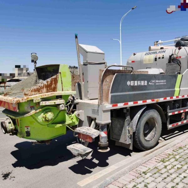 2020 Zoomlion 10022 bomba de línea de hormigón usada, diesel camión viejo bomba de línea montada