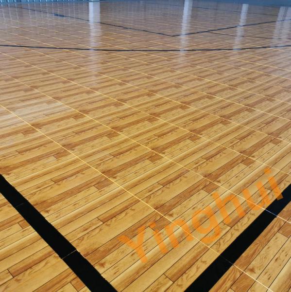 Plastic PP Interlocking Sport Flooring Tennis Volleyaball Basketball Court Wood Flooring