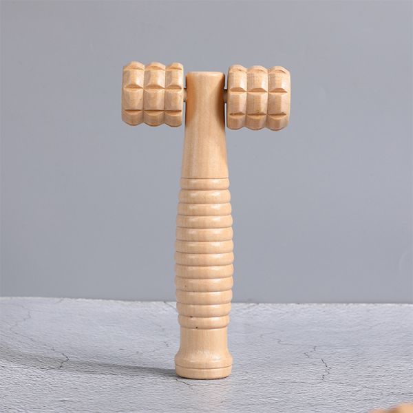 Logo Engrave Wooden Face Roller for Face Wood Therapy Natural Wood Customized Service