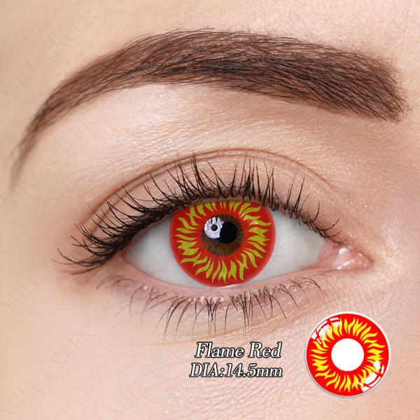 Hydrogel colorido louco macio do silicone das lentes de contato do olho de Dia das Bruxas Cosplay