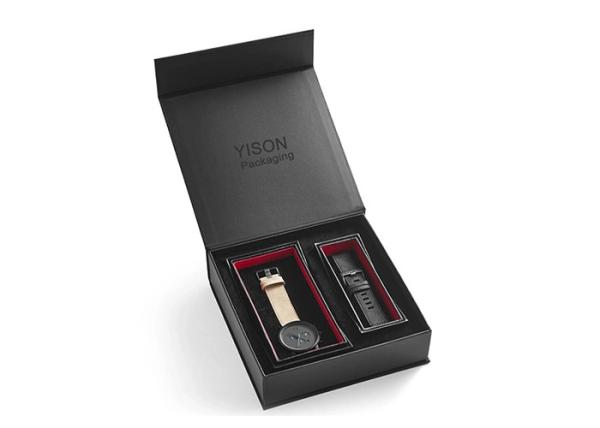 Fancy Art Paper Rigid Gift Boxes , High End Gift Boxes For Man’S Watch Packaging Boxes