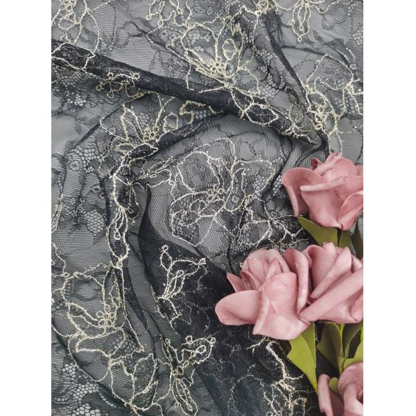 Вышитый густолиственный флористический стандарт 100 ткани OEKO TEX шнурка 3D для Dressmaking