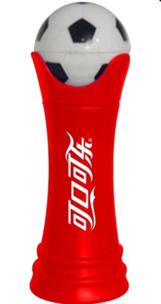 soccer style water bottles with push-pull lid for FIFA world cup