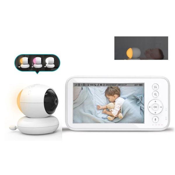 OEM 5.5 Inch 1080P Video Baby Monitor with Night Vision Two-Way Audio