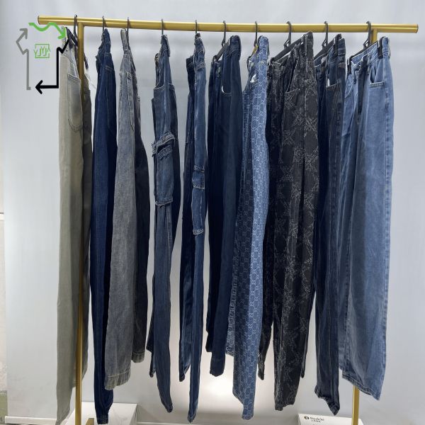Good Condition Second Hand Jeans Pants Winter Autumn Summer 2nd Hand Jeans