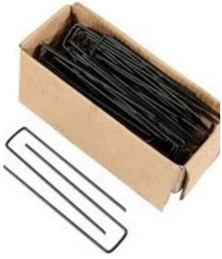 Штыри штапеля травы стали углерода земные, дерновина тканей ландшафта прикалывают 4