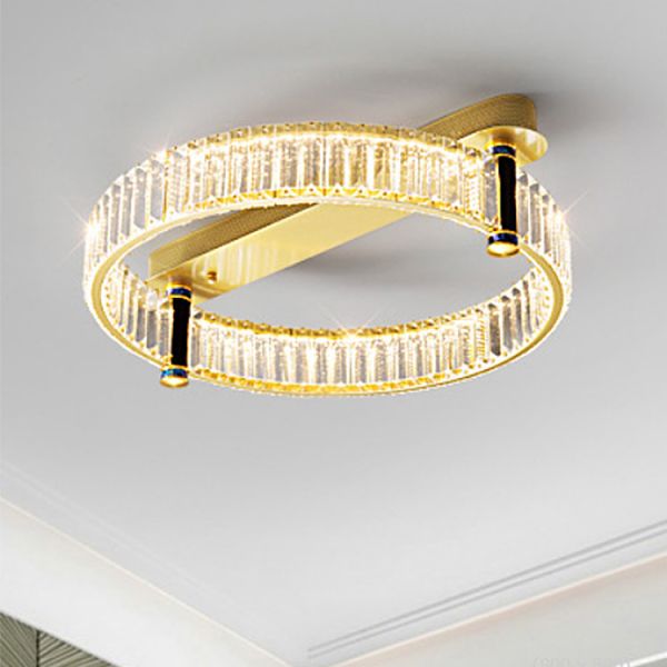 Elegant 50cm Indoor LED Crystal Chandelier for Home Decoration and Dimming Support