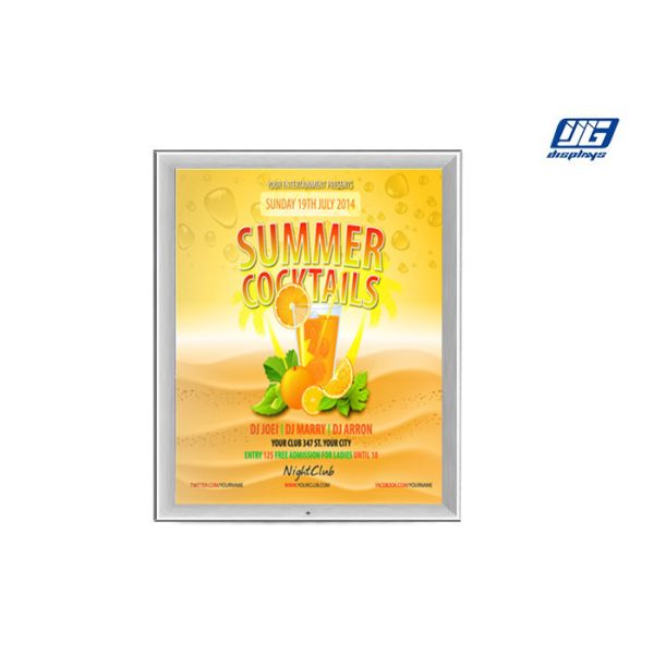 Single Side Display Led Poster Light Box High Brightness Low Power Consumption